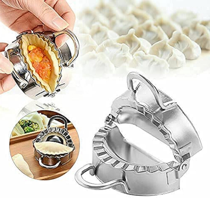 TechnoSavvy Dumpling Press(Stainless Steel sliver)