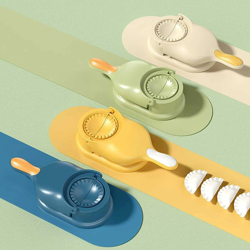 shoprista Dumpling Press(Plastic (Assorted)(2 in 1 Dumpling Maker Ghughra Momos Maker Machine,))