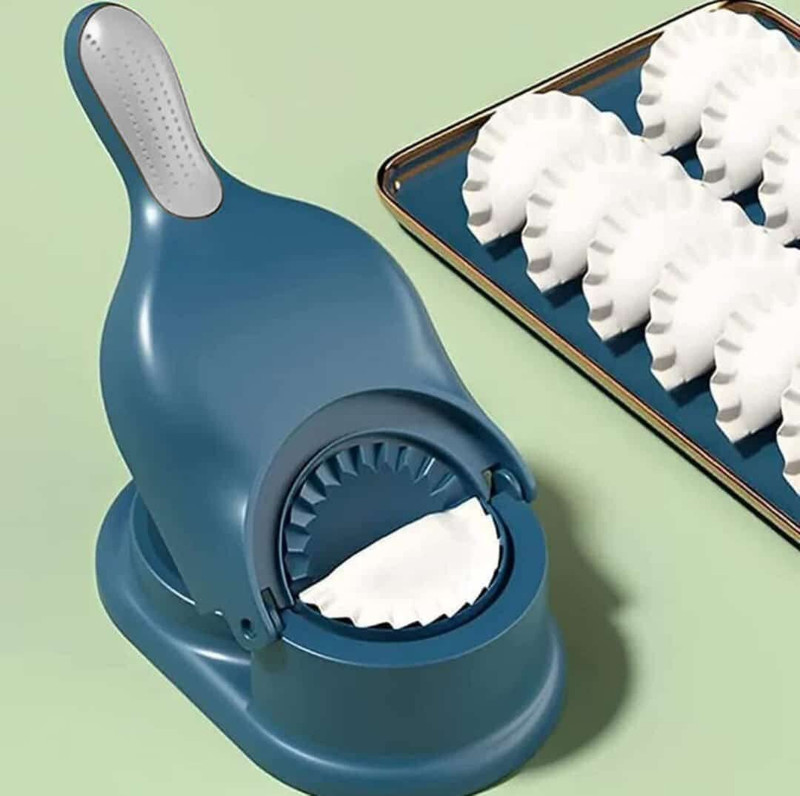 SKANDMART Cold Manual Dough Press(2 in 1 Dumpling Maker for Puri, Ghughra, Momos with Dumpling Press)