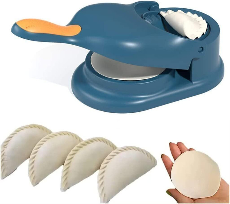 DPARAM Cold Dumpling Maker Press 2-in-1 Manual Momo & Gujiya Maker Manual Dough Press(DM-01)