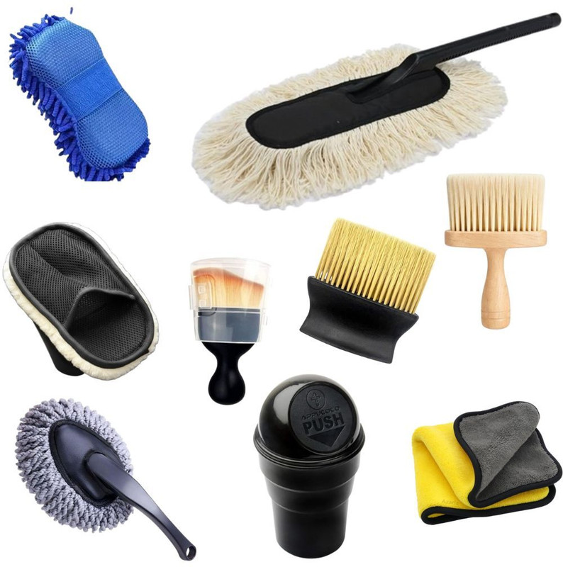 VIDHYAWAN 9 in 6 brush wish dust bin Combo