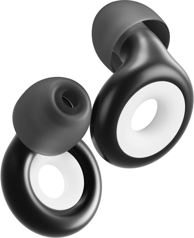 Harvic Soft Silicone Earplugs for Sleeping, Noise Cancelling Ear Plug(Black)
