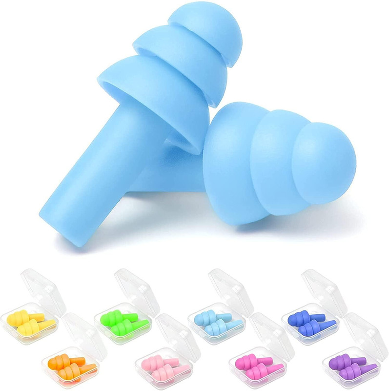 ZIRAK Noise Reduction Ear Plugs with Soft Silicone Design, Multicolor Ear Plug(Multicolor)