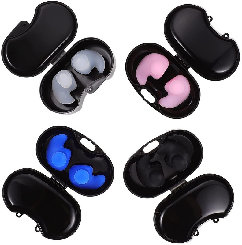 ZIRAK Ear Plugs Waterproof Reusable Professional Silicone Swimming Ear Cap (2 Pair) Ear Plug(Multicolor)