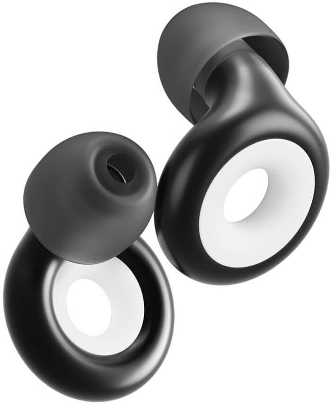 KERFORA Ear Plugs for Noise Reduction Ear Plug(Black, White)