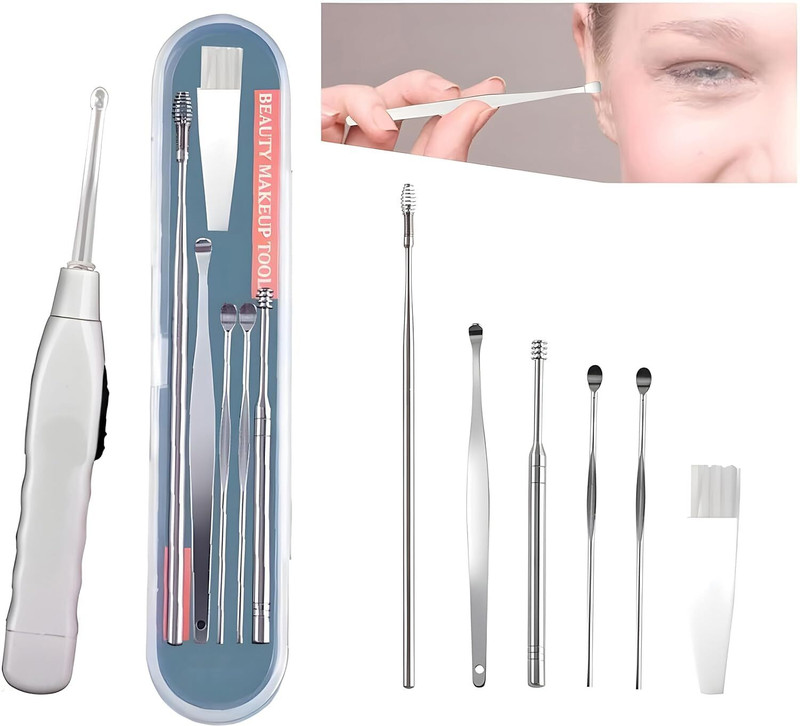 LOCAL SHOPPER LED Flashlight Ear cleaning tools for kids and adults Curette