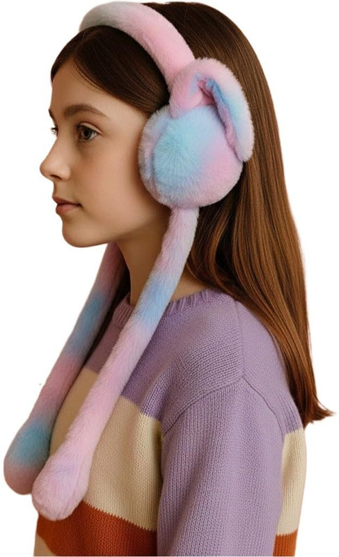 AKAYJIT Moving Ear Bunny Earmuffs For Girls & Women, For Winter Season, Chu Chu Sound Ear Muff(Pack of 1)
