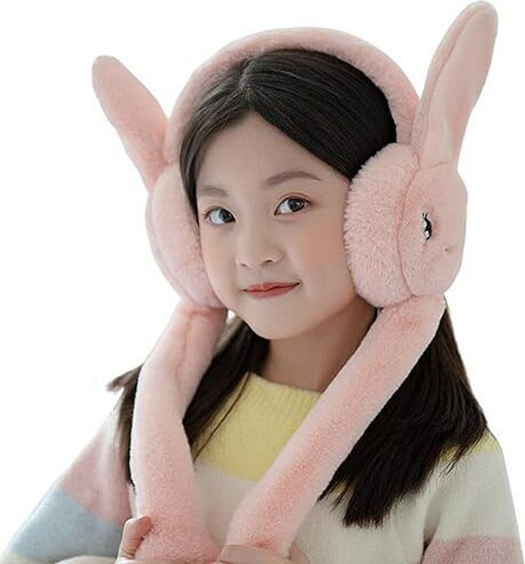 Uptakers Cute Rabbit Bunny Chu Chu Headphone Design Earmuff for Girls & Kids Ear Muff(Pack of 1)