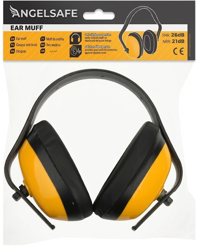 ANGELSAFE Safety Earmuff Medium Level Industrial Noise NRR 23 dB Ear Muff(Pack of 1)