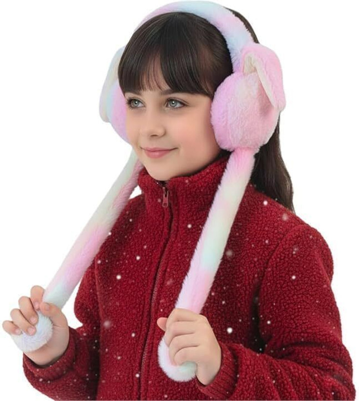Samir Dresses Cute Bunny Moving Earmuffs with chuchu sound | Winter Earmuff for Kids & Teens Ear Muff(Pack of 1)