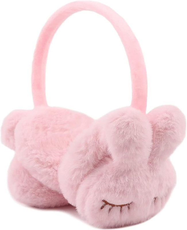 Adorazone Girl's Winters Ear Muffs/Ear Warmer & Hair Accessory (Pink) Ear Muff(Pack of 1)