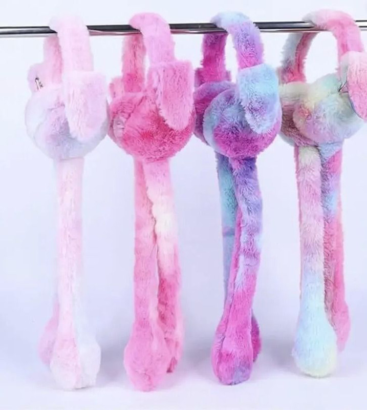 HARIONIX Winter Earmuffs for Kids || Soft Plush Ear Muffs & Chu Chu Sound || Faux Fur Ear Ear Muff(Pack of 1)