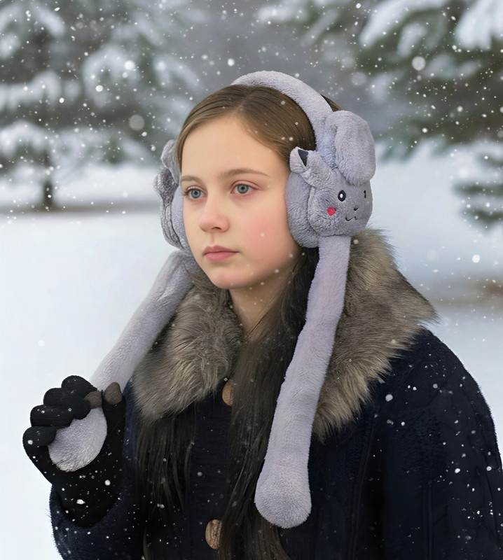 REFFER Pikachu jumping with chu chu sound cute earmuffs for women girls 7years&above Ear Muff(Pack of 1)