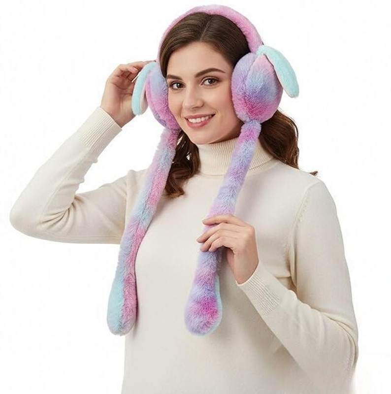 ARJ HUB Cute jumping rabbit Earmuff Headphones for Kids Girls with CHUCHU sound Ear Muff(Pack of 1)