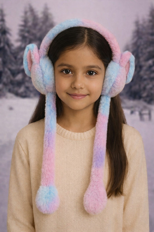 VTRENDS Rainbow Colour EarMuffs for Kids With Chu Chu Sound Ear Muff(Pack of 1)