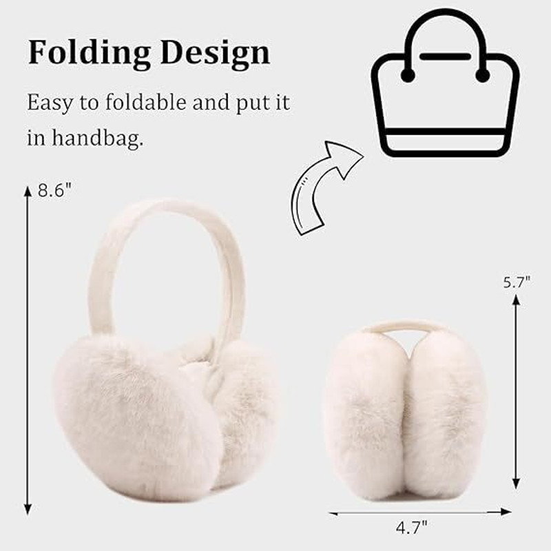 REXBURG Winter Indoor/ Outdoor Accessory Foldable Ear Muffs/Warmer for Girls & Boys. Ear Muff(Pack of 1)
