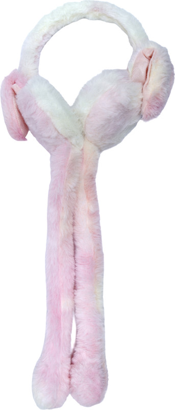 Uttarakhand Handicrafts Fluffy Rabbit Ear Earmuffs with Pompom Strings for Winter - Cute and Stylish Ear Muff(Pack of 1)