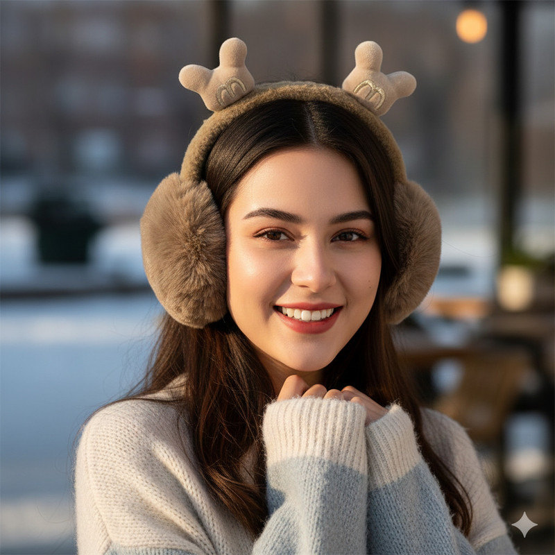 PCL Earmuffs Cute Ear Warmers for Women & Girls Fluffy Premium for Winter Ear Muff(Pack of 1)