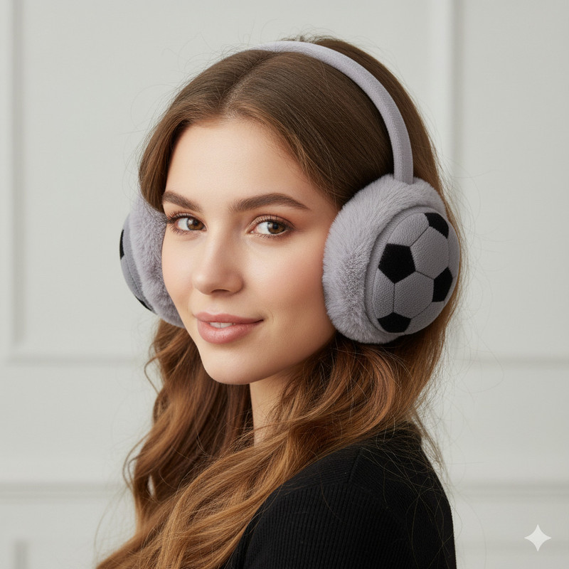 INAHAM Cartoon football Baby Cotton Cartoon Earmuffs Ear Muff(Pack of 1)
