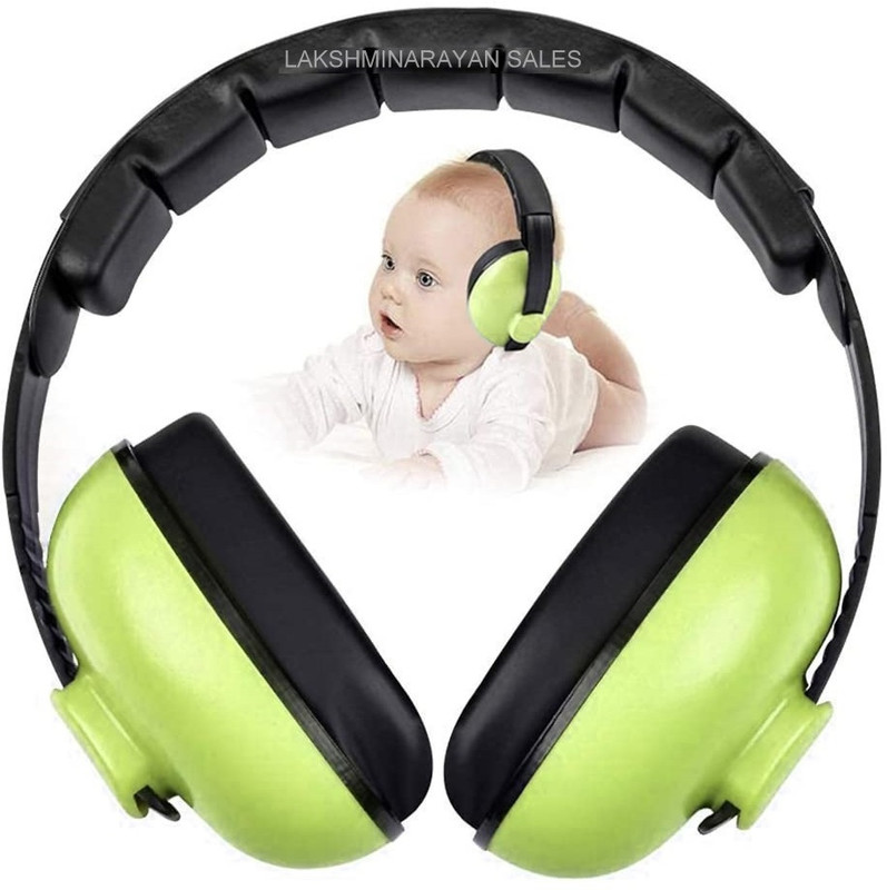 LAKSHMINARAYAN SALES 1pcs Green Noise Cancellation Ear Muffs for Kids Use Noise-cancelling for Baby Ear Muff(Pack of 1)