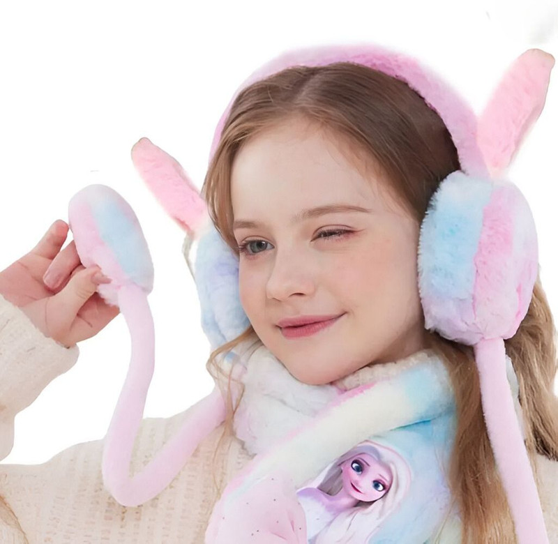 TRENDEZO Kids Colorful Rainbow Ear Muff Soft Furry Winter Protection Ear Muff(Pack of 1)