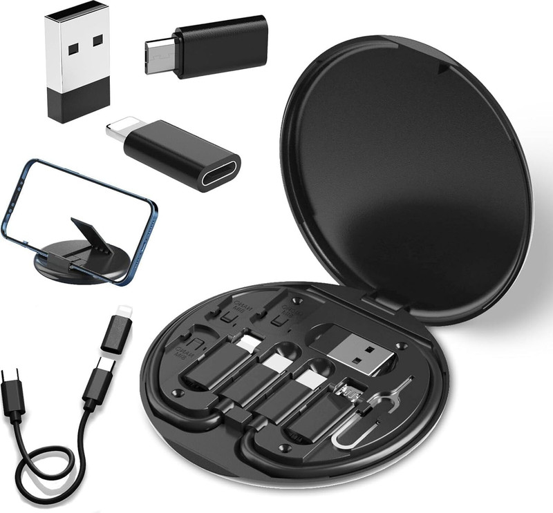 CHG Mini USB & SIM Tool Combo with Case Earphone Cable Organizer