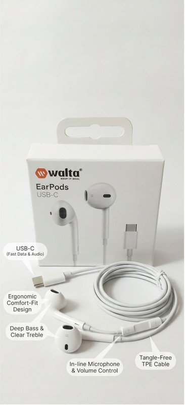 Nik C-TYPE Premium Earphone White Earphone Cable Organizer