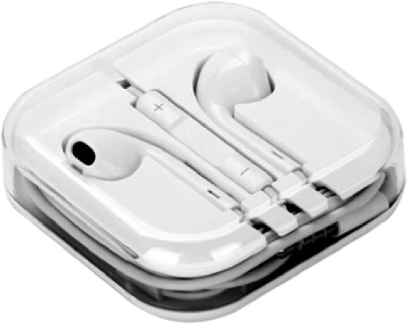 ikram Wired Earphones with Mic–1 Meter Tangle-Free Cable Stereo Bass Sound 3.5mm Jack Earphone Cable Organizer