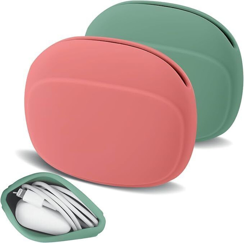 VRAJDHAM Silicone Earphone, Charging Cables Organizer Data Cable Storage Case Earphone Cable Organizer