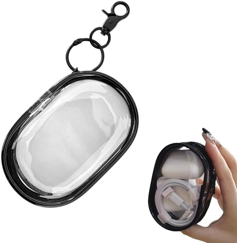 Niralasa PVC Transparent Storage Bag for Cable, Chargers, Earphones - Travel Organizer Earphone Cable Organizer
