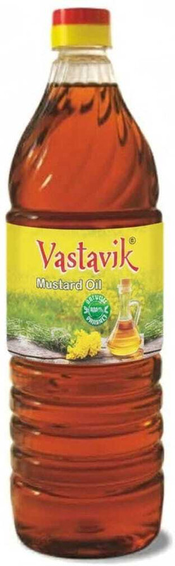 vastavik Kachi Ghani Mustard oil Mustard Oil PET Bottle(1 L)