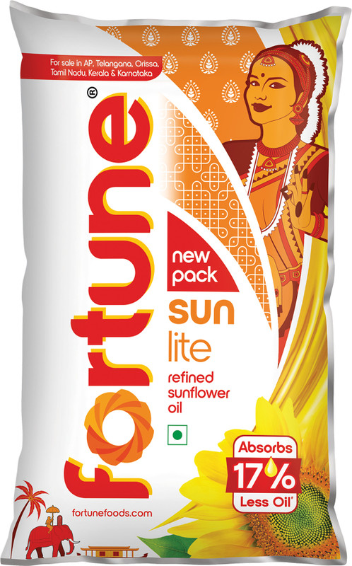 FORTUNE Sunlite Refined Sunflower Oil(840 g)