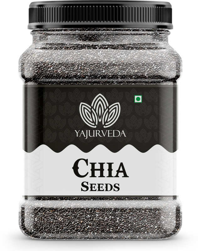 Yajurveda Raw Chia Seeds For Eating Unroasted chia Seeds Immunity Booster, Weight loss Chia Seeds(1 kg)