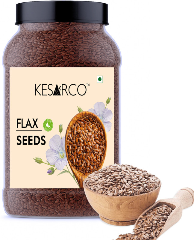 KESARCO KESARCO Premium Flax Seeds Brown Flax Seeds(1 kg)