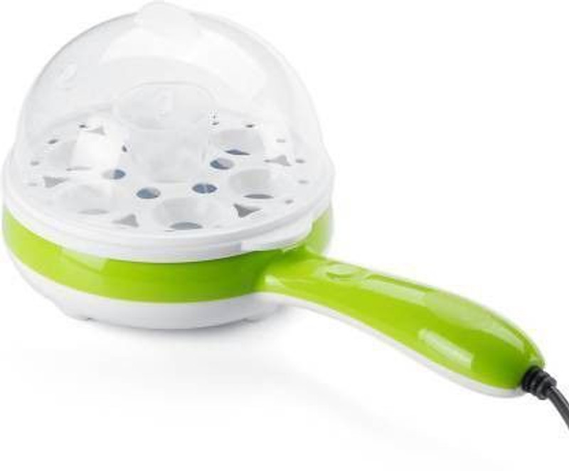 DN BROTHERS Electric Non stick Frying Pan with Steam Egg Boiler 51 single Layer Egg Boiler 7 Egg Electric Cooker 52 Egg Cooker(Orange, Green, 7 Eggs)