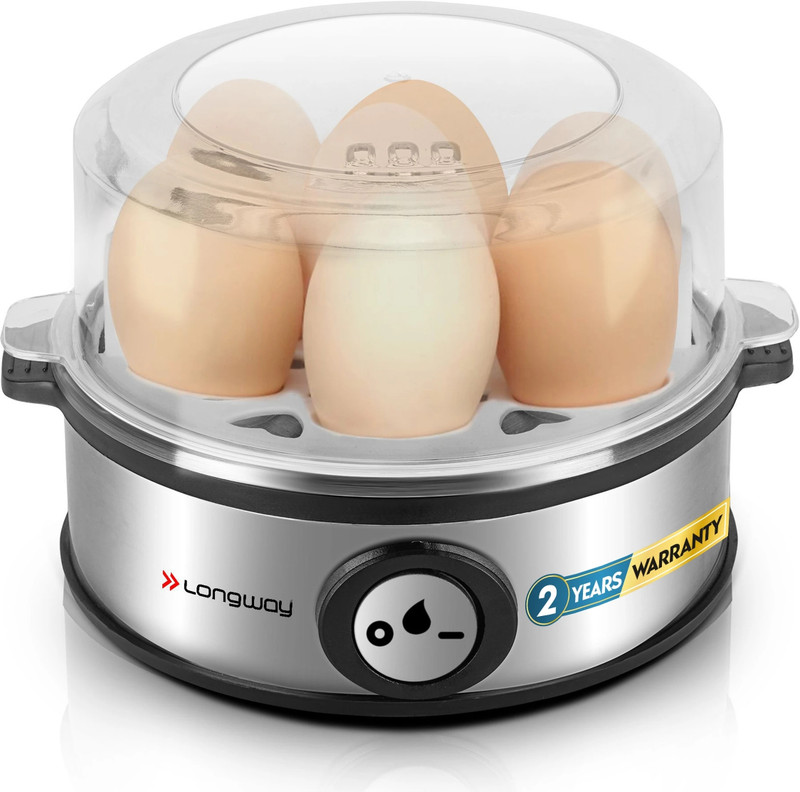 Longway Champ Boiler 7E Egg Cooker(Silver, 7 Eggs)