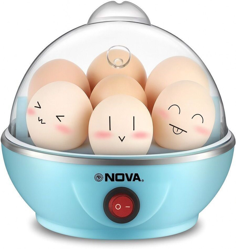 NOVA Blue Electric Egg Boiler NEC 1530 Egg Cooker(Blue, 7 Eggs)