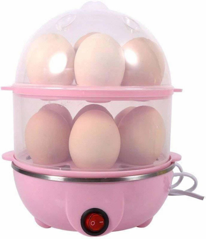 Elliot Double Layer Egg Boiler and Steamer for Home | Boiled Anda Heater | Kitchen Accessories and Tools, 1 Piece, Multi-Function Electric 2 Layer Egg Boiler Cooker & Steamer Egg Cooker, 14 Egg Cooker, Egg Poacher, Egg Boiler Electric Automatic Off Egg Steamer, Egg Boiler with Egg Tray Egg Cooker (M