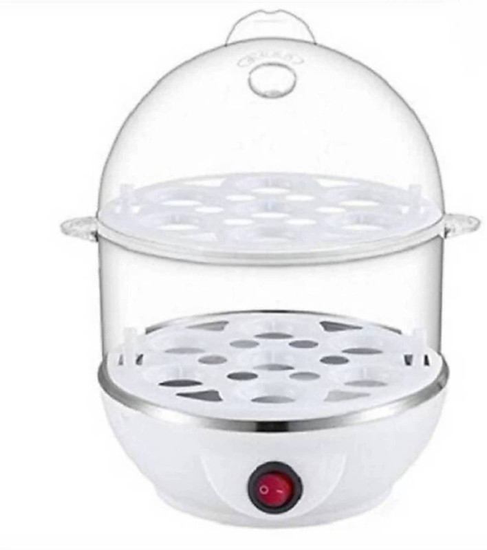 DN BROTHERS Double Layer Egg Boiler 14 Egg Electric Cooker Steamer for Home Food Boiling 173 Double Layer Electric Egg Boiler, Cooker, Poacher Steamer Egg Cooker 173 Egg Cooker(Multicolor, 14 Eggs)