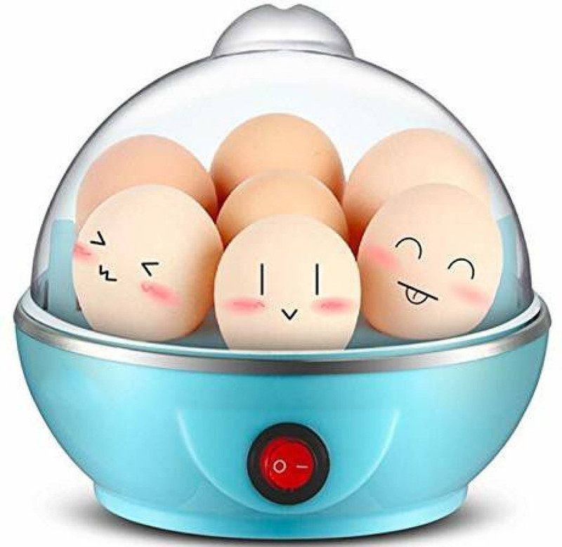 Golden Bucket Single Layer Egg Boiler Machine 7 Egg Poacher - Automatic Off Egg Cooker for Steaming, Cooking, Boiling for Kitchen RB 0036 Egg Cooker ( 7 Eggs) Egg Cooker(Blue, 7 Eggs)
