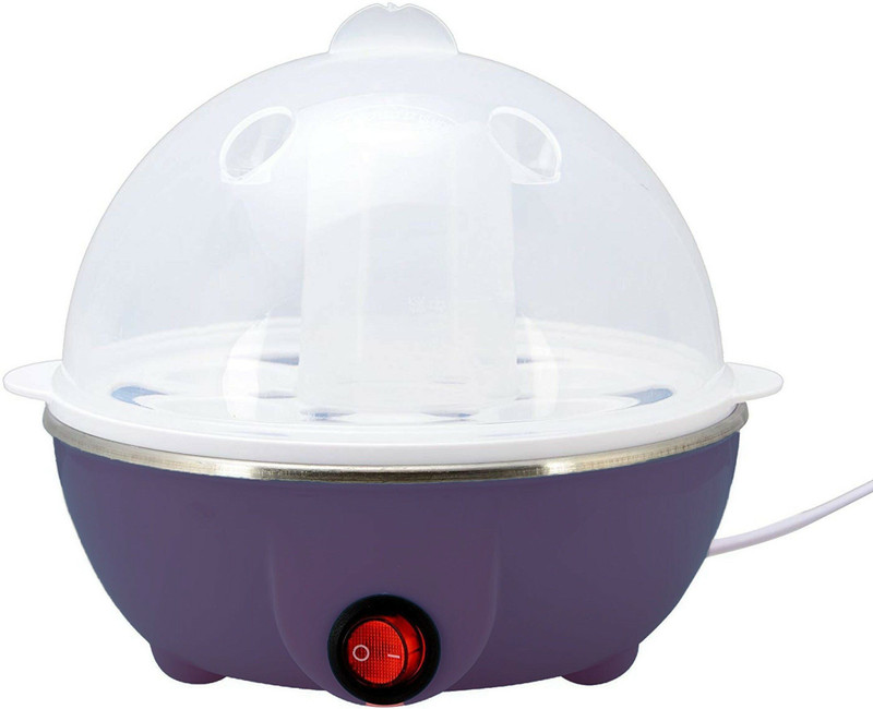 WIZMATE Egg Boiler 7 Egg Single layer 531 Egg Cooker, Egg Boiler, Egg Poacher Electric, Egg Steamer (Multicolor) 531 Egg Cooker(Purple, 7 Eggs)