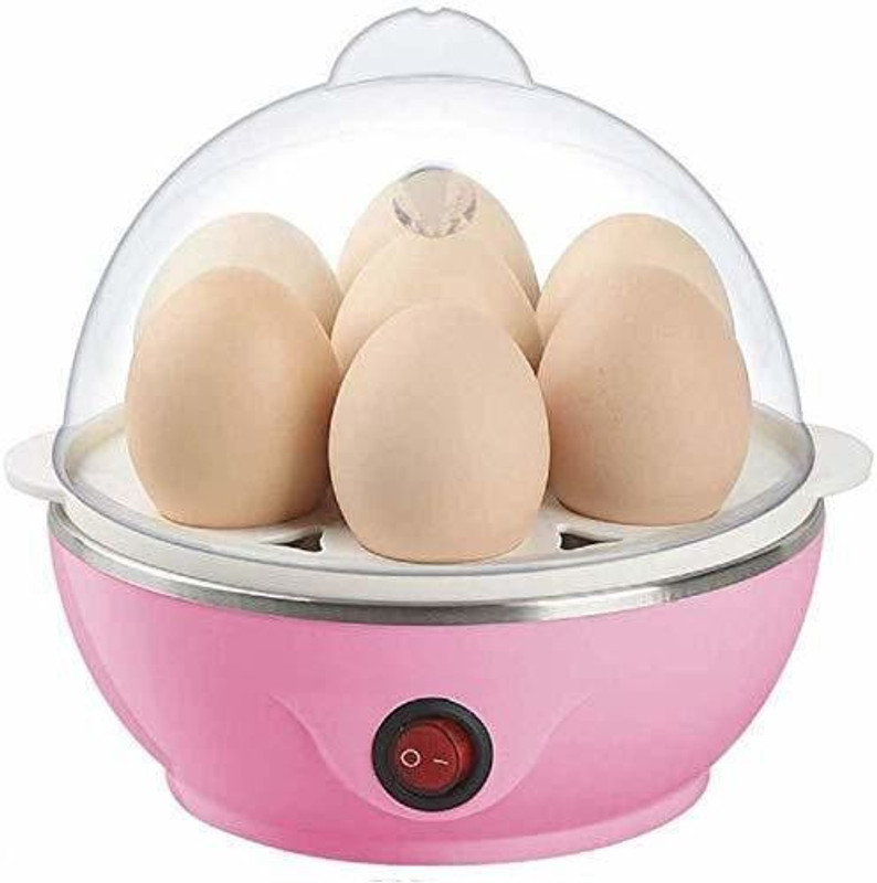 REEVA ENTERPRISE 2 in 1 Single Layer Egg Boiler Steamer Cooker Electric Egg Boiler Egg Cooker(Multicolor, 7 Eggs)