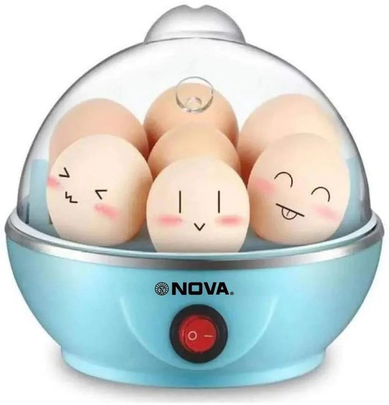 U UZAN Electric Egg Boiler,Egg Cooker,EggPoacher UZAEB47 Egg Cooker(Blue, 6 Eggs)