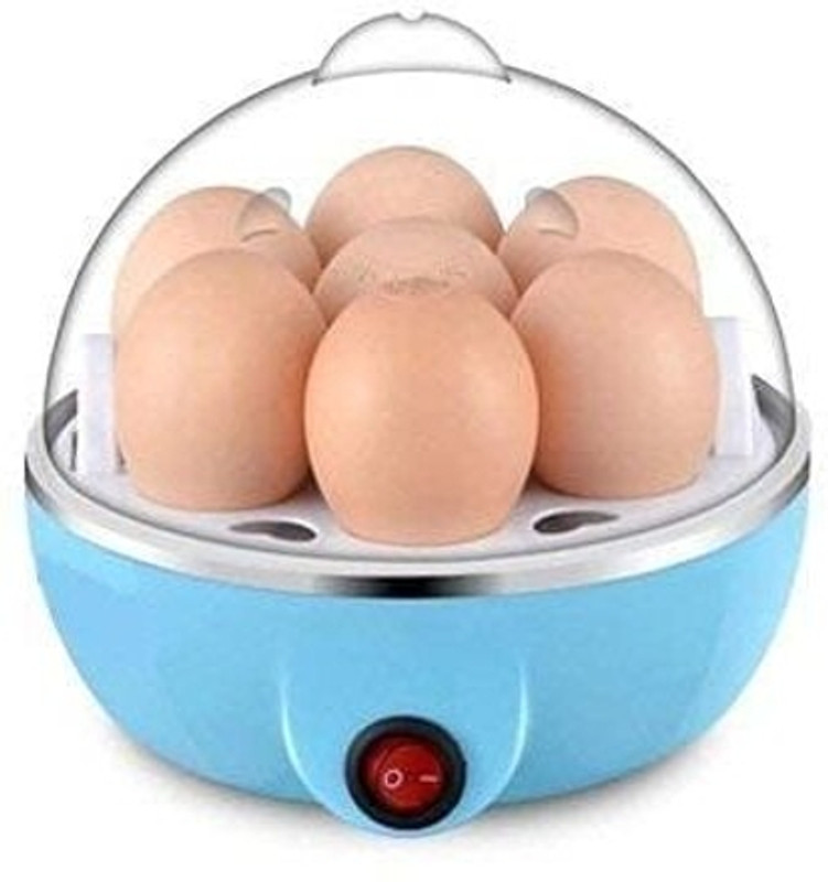 HENVE Egg Boiler With Automatic Off & Single Layer Electric Omlet Maker For Boiling, Cooking and Frying Egg Poucher Machine,7 Egg Cooker, Egg Steamer Bowl With Tray Egg Cooker(Multicolor, 7 Eggs)