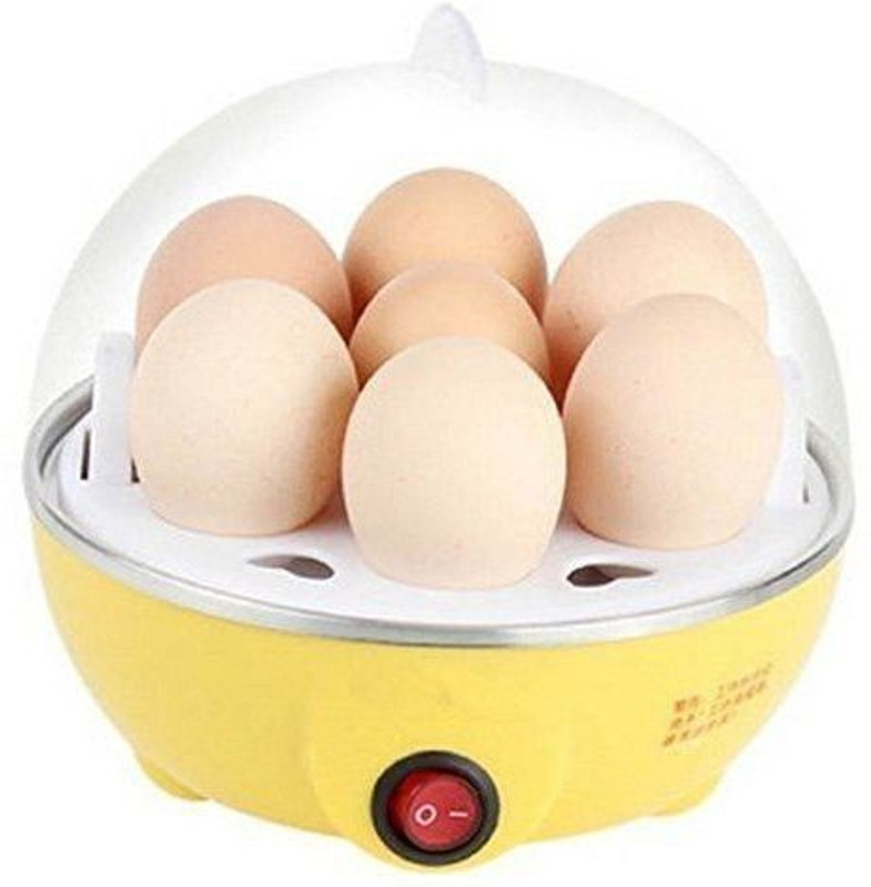 Bittu Fashion EGG STEAMER BOILER COOKER BF-EGG STEAMER-09 Egg Cooker(Yellow, 7 Eggs)