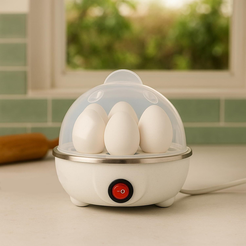 vidhmahi co-01 Electric Egg Boiler Automatic Egg Cooker with 3 Boiling Modes Egg Cooker(White, 7 Eggs)