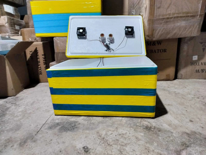 HUMBE&CO Ther body semi auto 100 egg incubator two holders 1 feeder 1 drinker free Egg Incubator