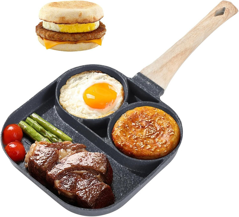 Helu International Non-Stick Pans Egg Poacher