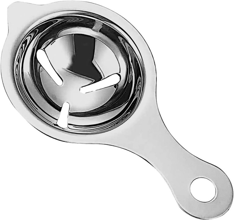 RADHEHUL Stainless Steel Egg Separator Stainless Steel Egg Separator(Silver, Pack of 1)