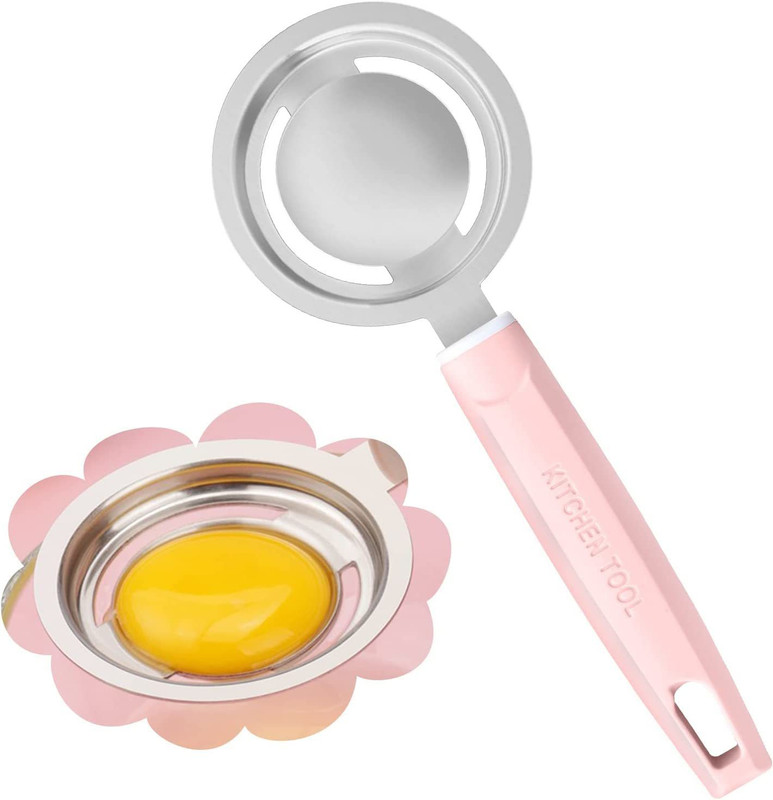 SHIDHMI Egg White Yolk Filter Separator Cooking Tool Dishwasher Safe Chef Kitchen Gadget Stainless Steel, Plastic Egg Separator(Multicolor, Pack of 1)